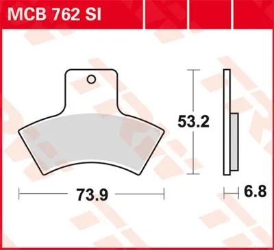 Produktbild von TRW Bremsbeläge MCB 762 Bremsbelag MCB 762 Si aus Sintermetall