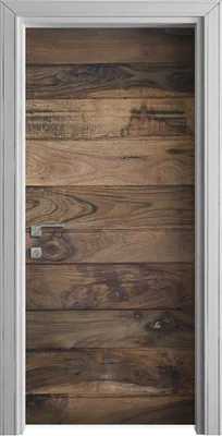 Produktbild von Tür Selbstklebende 90x210 cm Türfolie Türtapete Klebefolie - Dunkle Holz