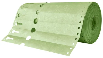 Produktbild von CombiCraft Rolle Tyvek Schlaufenetiketten Grün 220x25mm - 1000 Etiketten pro Rolle