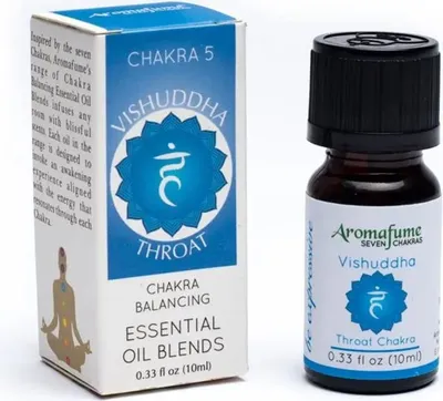 Image de Vishuddha Chakra Mélange d'huiles essentielles Aromafume - 10 ml Paquet de 3 pièces