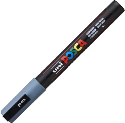 Obrázek produktu pro Posca unikátní popisovač PC-3M 0,9-1,3 mm břidlicově šedý