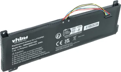 Produktbild von vhbw Akku kompatibel mit Lenovo V330-15IKB(81AX/81DE), V330-14ISK-81AY-, V330-14ISK-81AY000RRU, V330-15IKB Notebook (4000 mAh, 7,6 V, Li-Polymer)