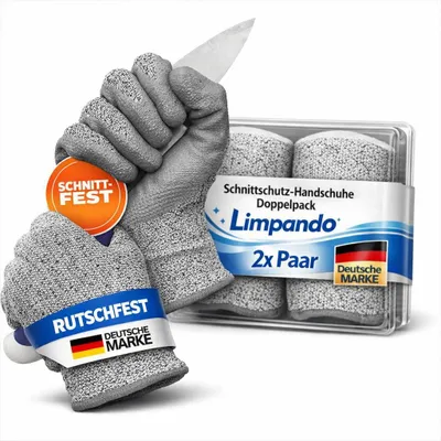 Imagen del producto de Guantes de trabajo, protección contra cortes, talla M, agarre antideslizante, para jardín y taller
