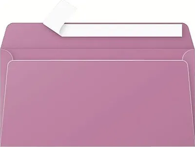 Produktbild von Briefumschlag DL Pollen 120g VE=10x20 Stück Haftklebung hortensienrosa