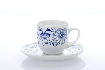 Obrázok produktu pre Thun 1794 Šálka na kávu s podšálkou, český porcelán, 170 ml, Saphyr, cibuľa, Thun