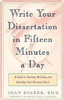 Productafbeelding van Writing Your Dissertation in Fifteen Minutes a Day