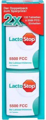 Obrázek produktu pro Lactostop 5.500 Fcc Tablety Click Dispenser Dop.Pa. 2X120 ks