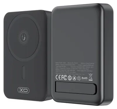Zdjęcie produktu dla Xo Power Bank Magnetyczny Pr231 20W 10000Mah Czarny Do Magsafe