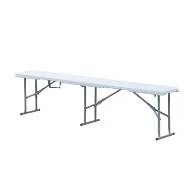 Produktbild von greemotion Bierbank San Remo Bierzeltbank klappbar Grau Kunststoff 182x27x43 cm