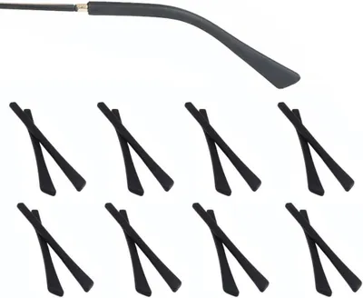 Imagen del producto de Cubiertas de silicona antideslizantes, de 69 mm, 8 pares, para gafas