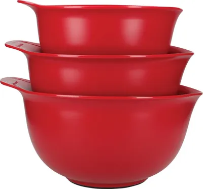 Obrázok produktu pre KitchenAid , plast, sada 3 mixovacích nádob, farba:červená