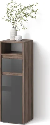 Produktbild von Midischrank Livinity Savuto Anthrazit Hochglanz 30.2 x 96.3 cm, Model 52673