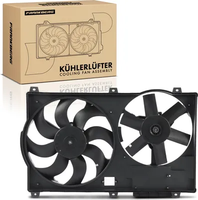 Productafbeelding van Frankberg 1x Motorradiator dubbelventilator