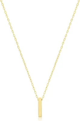 Produktbild von Stylische 9 Karat (375) Gold Buchstaben / Initiale Damen - Anhänger mit Kette - 42cm; TRS35951LTI