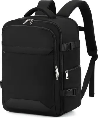 Zdjęcie produktu dla Torba kabinowa - czarna - 40 x 30 x 20 cm - torba pod fotelikiem - do bagażu podręcznego