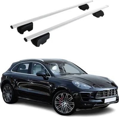 Produktbild von Dachträger für Porsche Macan 2014-2023 Metall Schwarz ABE 2x
