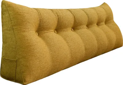 Obrázek produktu pro Ergonomický polštářek na opěrku hlavy ve vzhledu lnu, polštářek na čtení, klínový polštářek, zádový polštářek, odpočinkový polštářek, dekorační polštářek