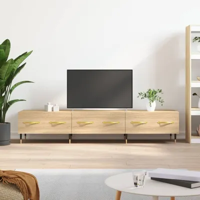 Produktbild von [Home] TV-Schrank Sonoma-Eiche 150x36x30 cm Holzwerkstoff , Neue Mode 2024 im häuslichen Leben