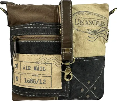 Produktbild von Sunsa Umhängetasche. Damen Canvas Tasche. Mittelgroße Crossbody bag. Vintage/Retro Schultertasche. Handtasche als Geschenk Ideen für Frauen/Mädchen.