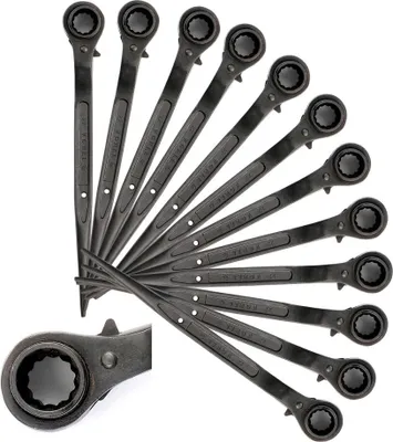 Produktbild von 10 x Ratsche Gerüstbauratsche Gerüstbauknarre Gerüstratsche Gerüst Ratschenschlüssel 19-22mm