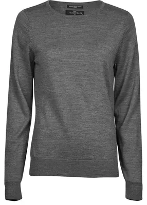 Produktbild von Tee Jays - Sweatshirt Rundhalsausschnitt für Damen FK1268 (L) (Grau meliert)
