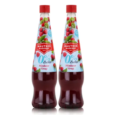 Produktbild von Mautner Getränkesirup Himbeere 0% Zucker 0,7L - Softdrink (2er Pack)
