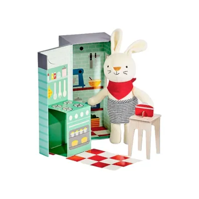 Produktbild von Petit Collage Tierspielset - Ruby das Kaninchen Spielhaus Plüsch