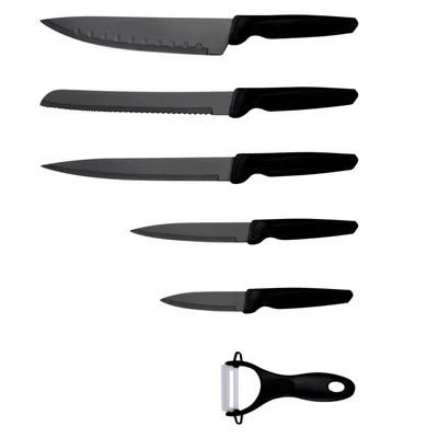 Produktbild von Michelino 6-teiliges Messerset, Sch‰ler, Edelstahlklingen, Kunststoffgriff