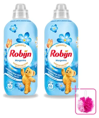 Produktbild von 2 x Robijn Wasverzachter Morgenfris - 1,1 l - Sparpackung - 2 Stücke