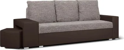 Produktbild von 3-Sitzer-Sofa mit Schlaffunktion HUBERT2 - Braun/Bronze