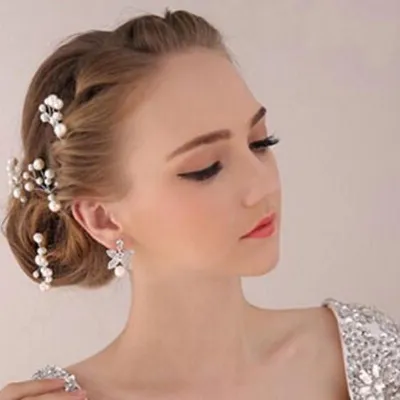Productafbeelding van CHPN - Haarspelden - Haarclips - Haarspelden - Haaraccessoires met parels - Bruiloft - Speciale gelegenheid - Haarstyling - Stijlvolle kapsels - Schuifspelden - Schuifspelden met parel