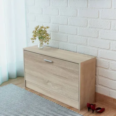 Produktbild von vidaXL Schuhbank Eiche 80x24x45 cm