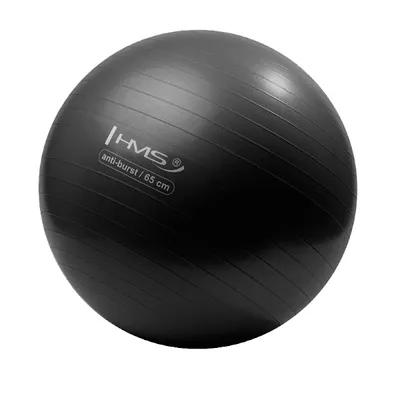 Image de Balle de gymnastique anti-burst HMS YB02 noire