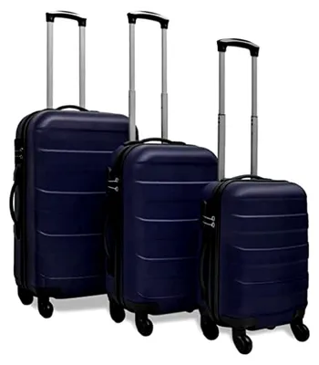 Produktbild von Dreiteiliges Hartschalen-Trolley-Set in Blau, 45,5/55/66 cm
