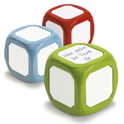 Produktbild von TimeTEX Blanko-Würfel mit weißen Flächen, 5,5 cm