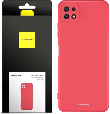 Productafbeelding van Siliconen hoesje voor de Samsung Galaxy A22 5G, kleur: rood