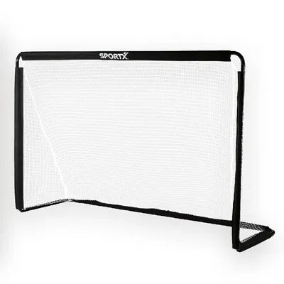 Zdjęcie produktu dla SportX Metalen Voetbaldoel 182x60x122 cm Zwart
