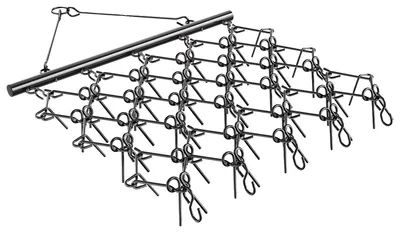 Zdjęcie produktu dla Brona łąkowa VEVOR, 178x147x11cm, brona łąkowa, do przygotowania gleby, siewu, wygładzania krajobrazu i utrzymywania żwirowych podjazdów