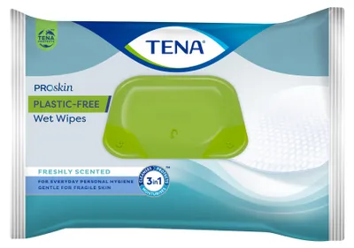 Produktbild von TENA Plastic-Free Wet Wipes - Feuchttuch - 48 Stk.