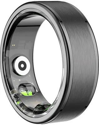 Produktbild von Colmi R03 Smart Ring, überwacht Herzfrequenz, Schlaf & Blutsauerstoff, Schrittzähler, mit Ladecase - Farbe: schwarz - Größe: 11