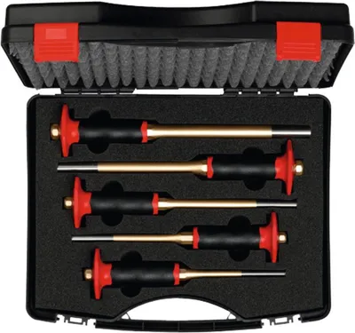 Immagine prodotto di Knipex Splintentreiber XXL Splintentreibersatz 5-teilig im Koffer poliert