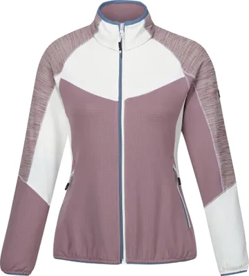 Produktbild von Regatta - "Hepley II" Fleecejacke Durchgehender Reißverschluss für Damen RG10684 (44 DE) (meliert/Weiß)