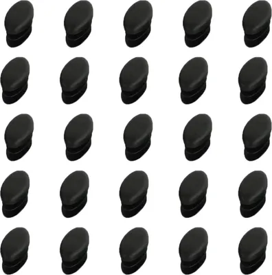 Obrázek produktu pro Krycí čepičky na nožky židlí, oválné, 14x28 mm, 25 kusů, ochrana pro nožky židlí