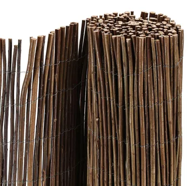Produktbild von Faziango 90 x 300 cm Weidenmatte Sichtschutz Natur – Weidenzaun blickdicht für Garten, Balkon & Terrasse