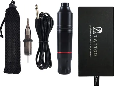 Produktbild von Professionelle Taetowiermaschine Motor Rotary Tattoo Pen Space Aluminium Augenbrauenpatrone Pen Make-up Kit