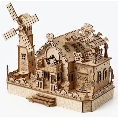 Productafbeelding van 3D-houten puzzel – Dierenboerderij