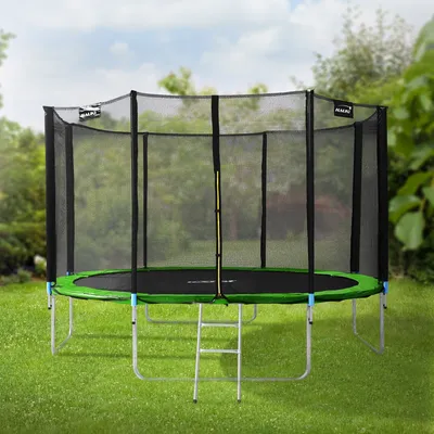 Produktbild von Hauki Trampolin Outdoor Ø427 cm, , Komplettset für Kinder - bis 150 kg, Grün