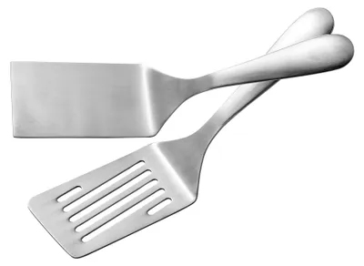 Produktbild von Grillwender-Set, Bratwender, Wender, Schlitzwender, Grillwender aus Edelstahl, Pfannenwender für Küche und Grill (2-teilig)