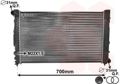 Immagine prodotto di VAN WEZEL Radiatore, sistema di raffreddamento del motore