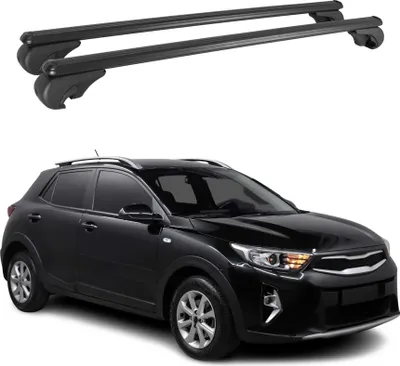 Produktbild von Dachträger für Kia Stonic 2017-2025 Gepäckträger Grundträger Alu Schwarz 2x